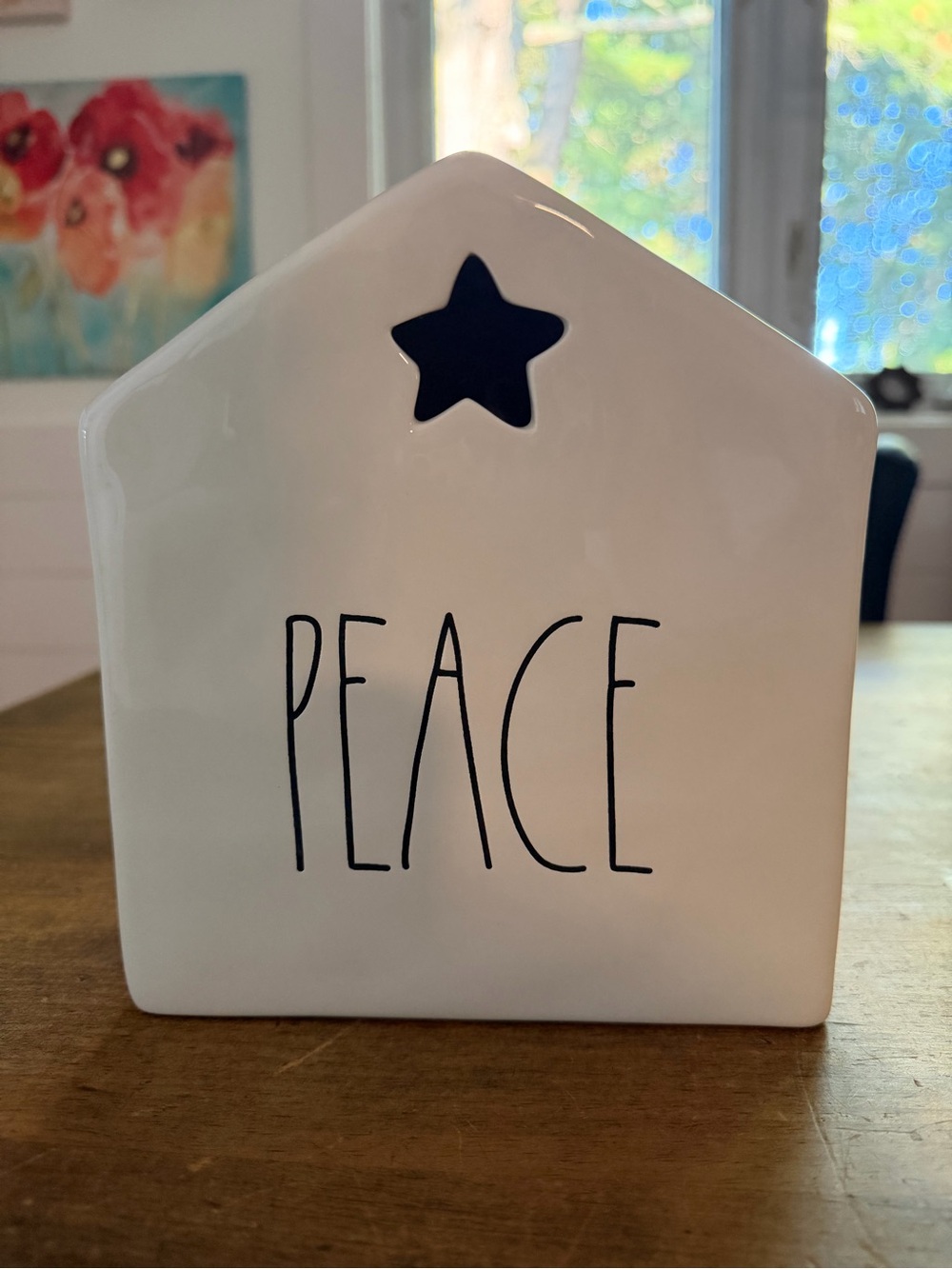Rae Dunn candle holder PEACE